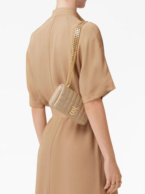 Burberry Lola leather quilted bag - Neutrals