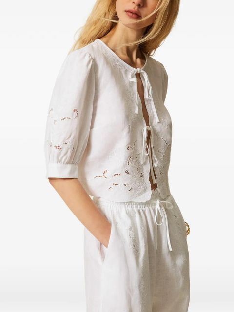TWINSET linen shirt - White
