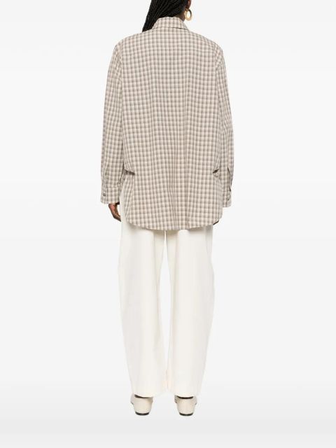 Nanushka plaid-detail shirt - Neutrals