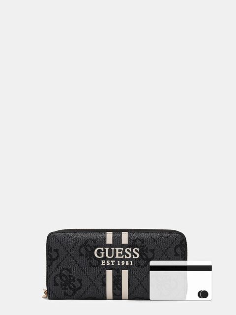 Guess portfel LAUREL damski kolor szary SWOS74 59146