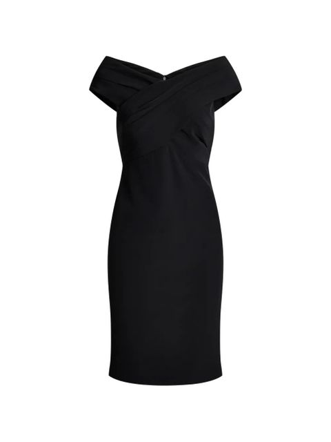 Lauren Ralph Lauren crossover off-shoulder midi dress - Black - zdjęcie produktu nr 1