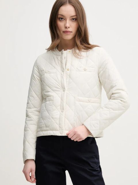 Geox kurtka AMBEL kolor beżowy przejściowa W5520G T3132