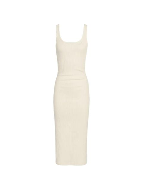 MC2 Saint Barth Jennifer ribbed logo dress - White - zdjęcie produktu nr 1