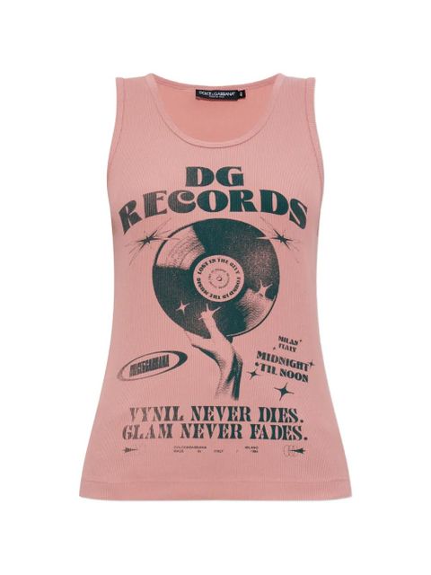 Dolce & Gabbana printed tank top - Pink - zdjęcie produktu nr 1