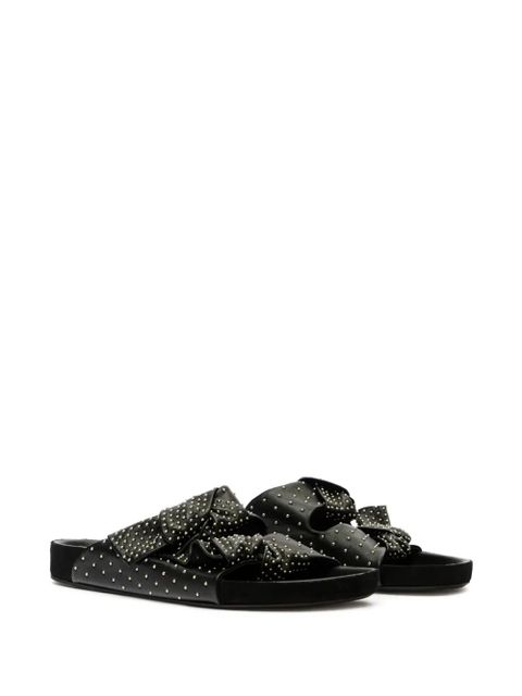 ISABEL MARANT Lennyo studded bow sandals - Black - zdjęcie produktu nr 2