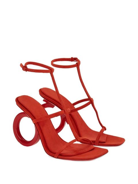 Ferragamo Elina 105mm suede sandals - Red - zdjęcie produktu nr 2