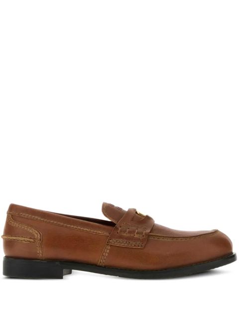 Miu Miu leather loafers - Brown - zdjęcie produktu nr 1