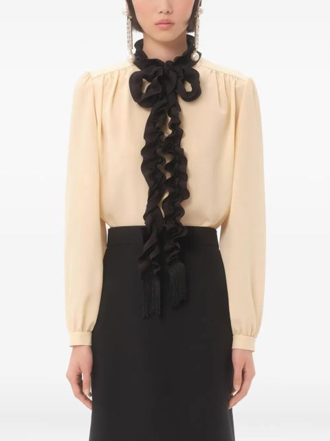 Valentino Garavani crepe de chine shirt - Neutrals