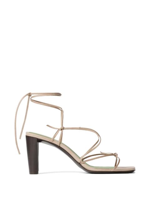 LEMAIRE ankle-tie high sandals - Neutrals - zdjęcie produktu nr 1