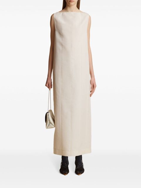 KHAITE Boat-neck dress - Neutrals