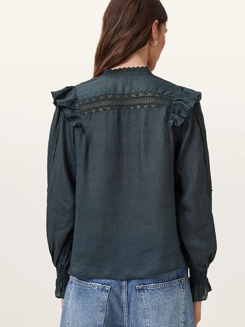 AllSaints bluzka bawełniana HEATHER