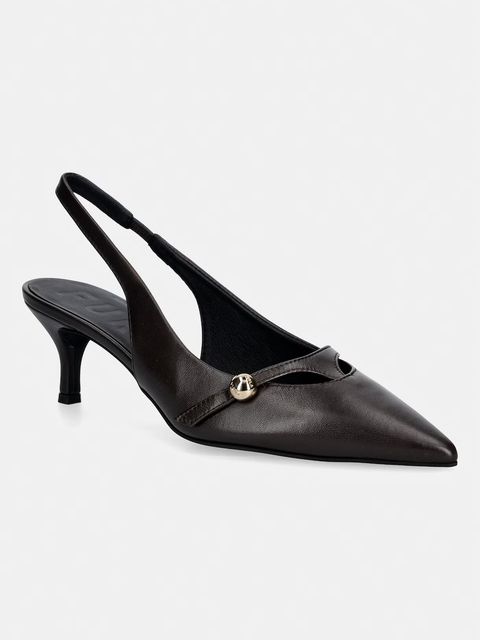 Furla szpilki skórzane Sfera Slingback
