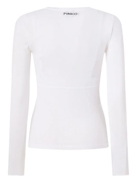 PINKO V-neck long-sleeve top - White - zdjęcie produktu nr 2
