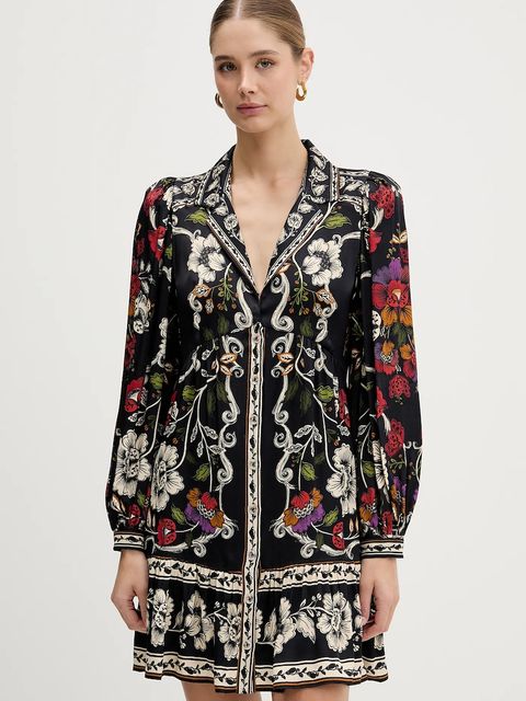 Farm Rio sukienka kolor czarny mini rozkloszowana 344649 - zdjęcie produktu nr 1