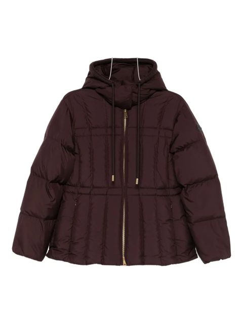 Moncler hooded zip-up jacket - Brown