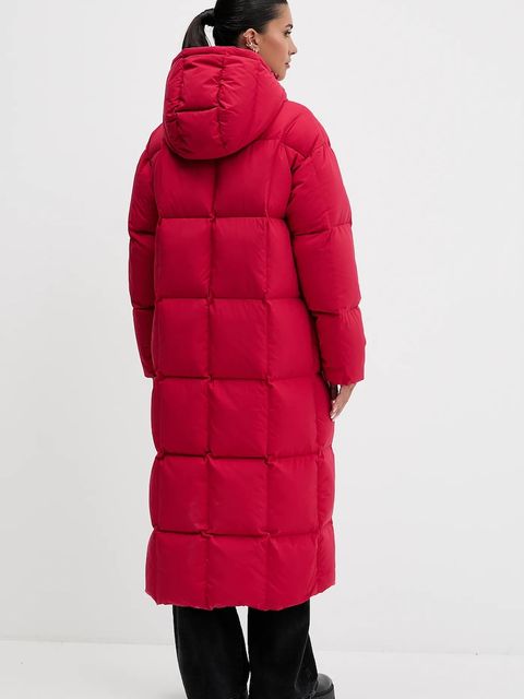 Tommy Jeans kurtka puchowa kolor bordowy zimowa DW0DW21977