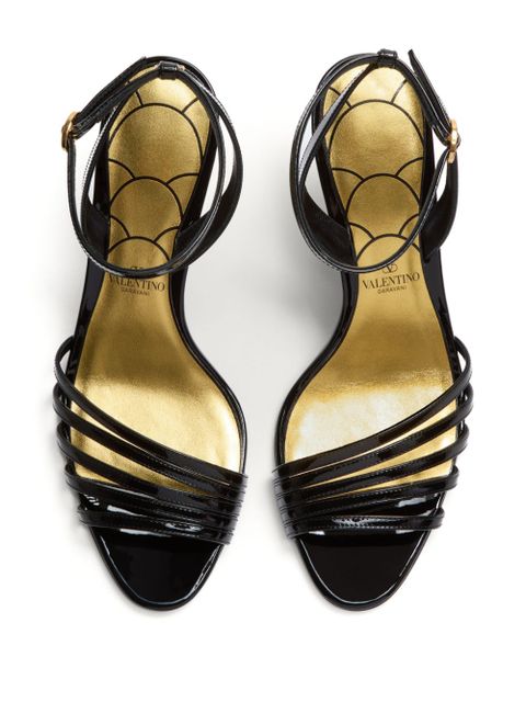 Valentino Garavani 85mm Ladycrush leather sandals - Black