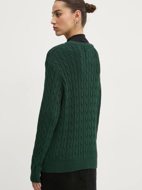 Superdry sweter bawełniany kolor zielony W6110588A-B6S