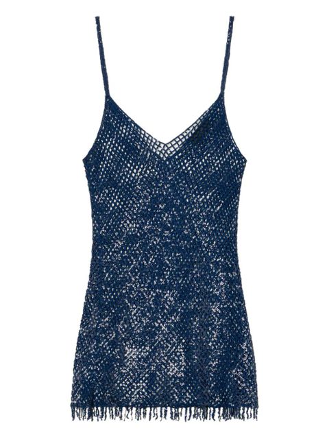 Alanui Nothing but Light fringed mini dress - Blue - zdjęcie produktu nr 1