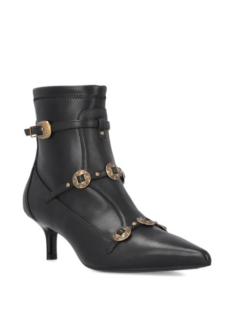 PINKO buckle-embellished leather boots - Black - zdjęcie produktu nr 2