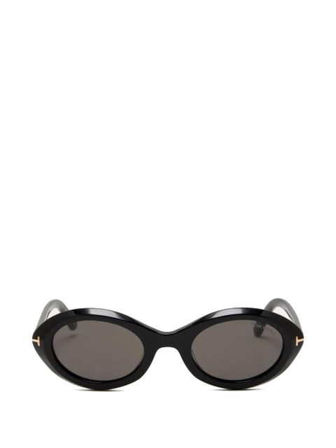 TOM FORD ovale frame sunglasses - Black - zdjęcie produktu nr 1
