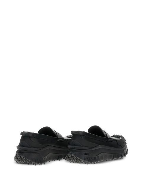 Moncler penny-leather loafers - Black