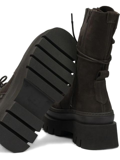 Copenhagen leather combat boots - Brown