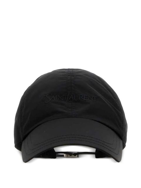 Saint Laurent logo-embroidered baseball cap - Black - zdjęcie produktu nr 1