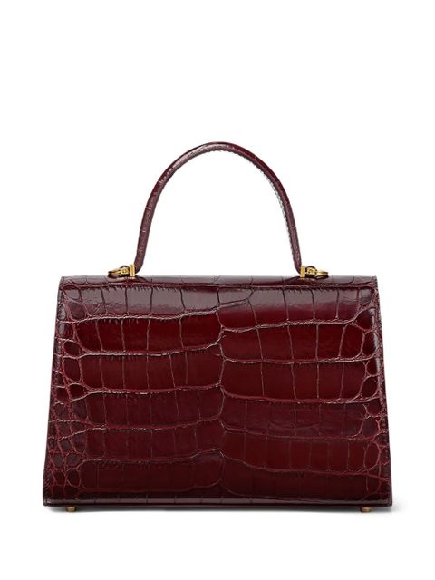 Versace Medusa '95 croc-effect tote bag - Brown - zdjęcie produktu nr 2