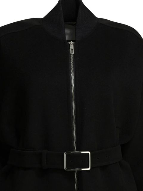 Max Mara belted zip-up jacket - Black