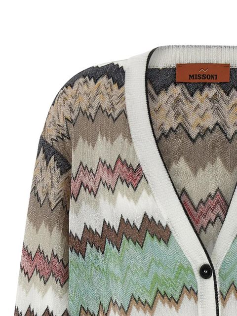 Missoni zigzag-knit cardigan - White