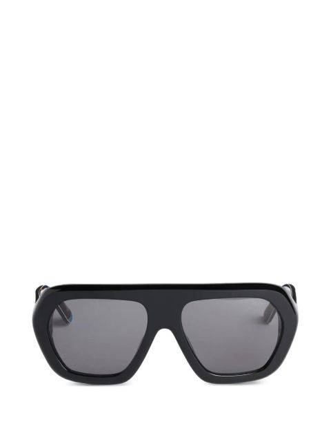 PUCCI geometric sunglasses with printed temples - Black - zdjęcie produktu nr 1