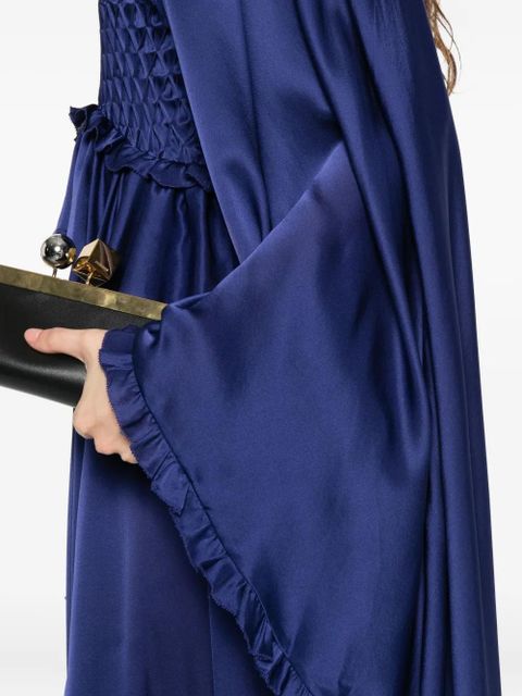 ZIMMERMANN Hypnotic smocked flutter dress - Blue