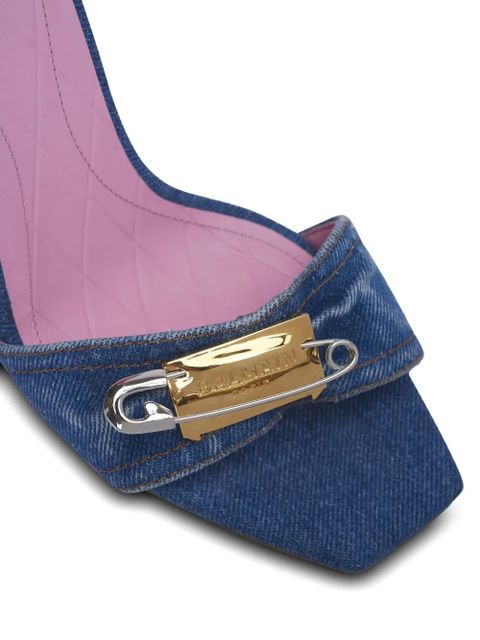 Balmain Safety Pin sandals - Blue