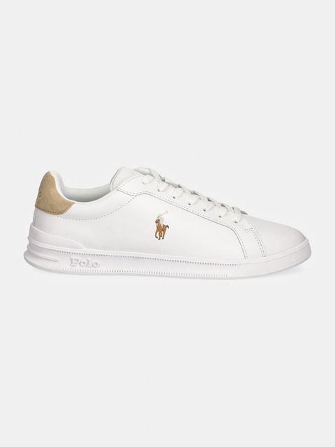 Polo Ralph Lauren sneakersy skórzane Hrt Ct II kolor biały 809940762001