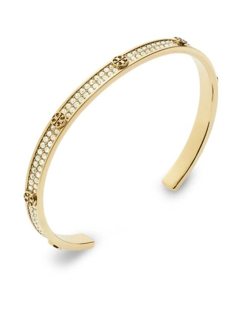 Tory Burch Icon pavé cuff bracelet - Gold