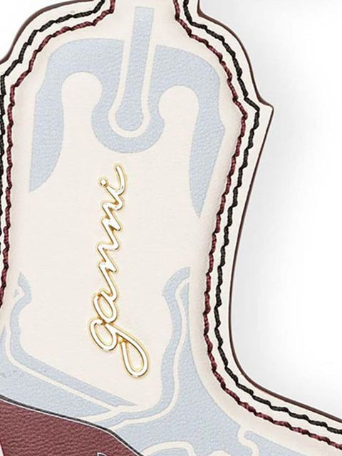 GANNI Western Boot keyring - Blue