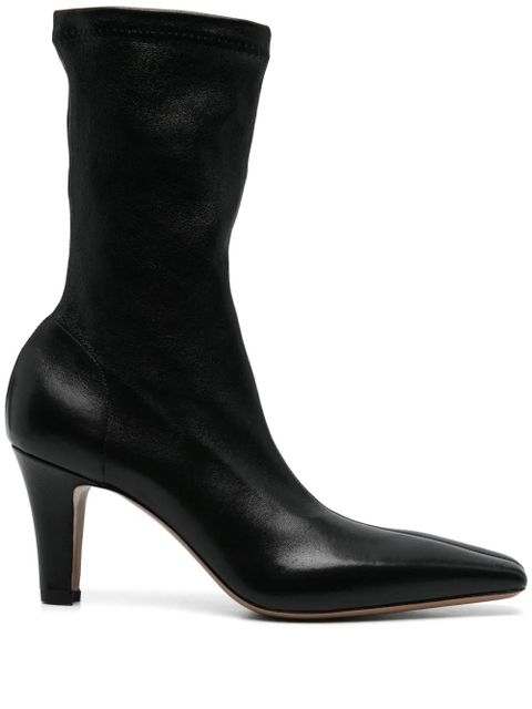Paris Texas 80mm leather boots - Black - zdjęcie produktu nr 1