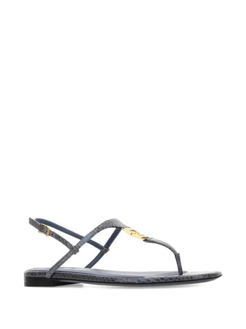 FENDI FFold leather logo sandals - F1SJ4|DEEP MIRTO - zdjęcie produktu nr 2