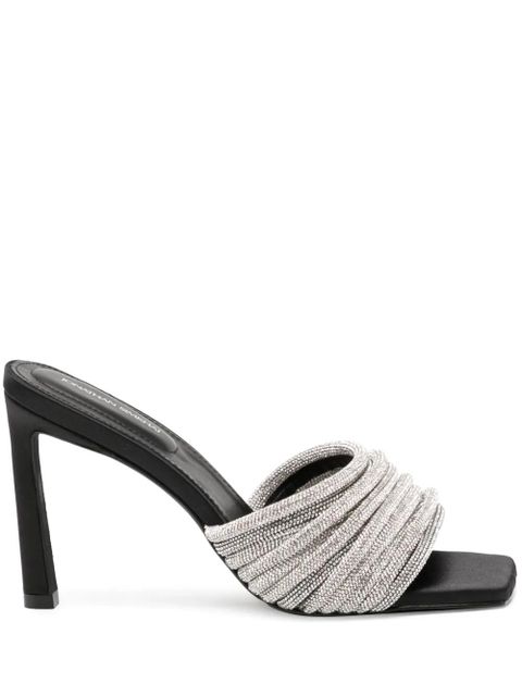 Simkhai Lena 100mm crystal-embellished mules - Silver - zdjęcie produktu nr 1