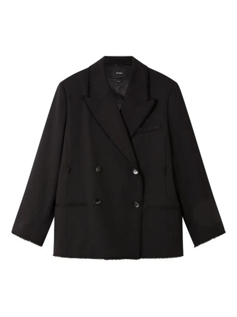 Axel Arigato frayed double-breasted blazer - Black - zdjęcie produktu nr 1