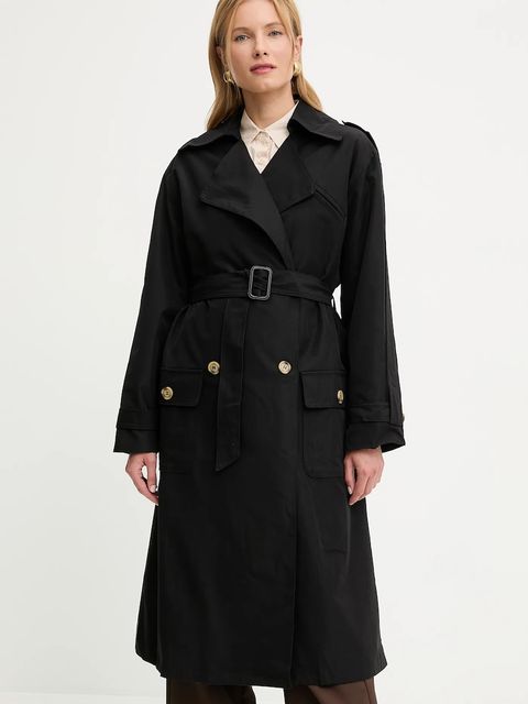 Answear.LAB płaszcz bawełniany kolor czarny - zdjęcie produktu nr 1