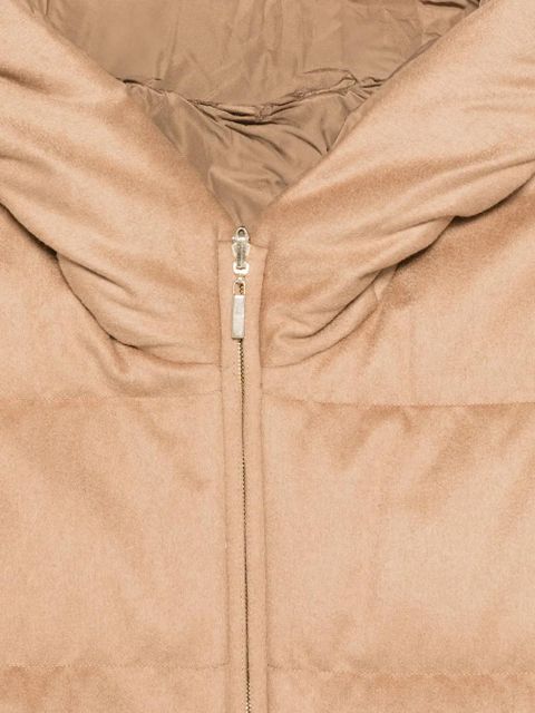 Max Mara hooded zip-up coat - Brown