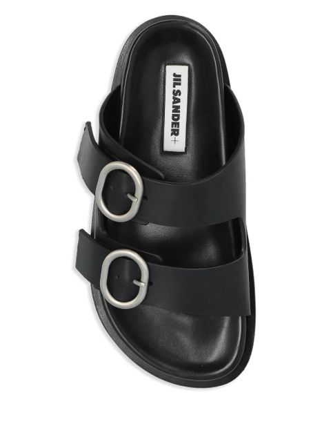 Jil Sander leather sandals - Black