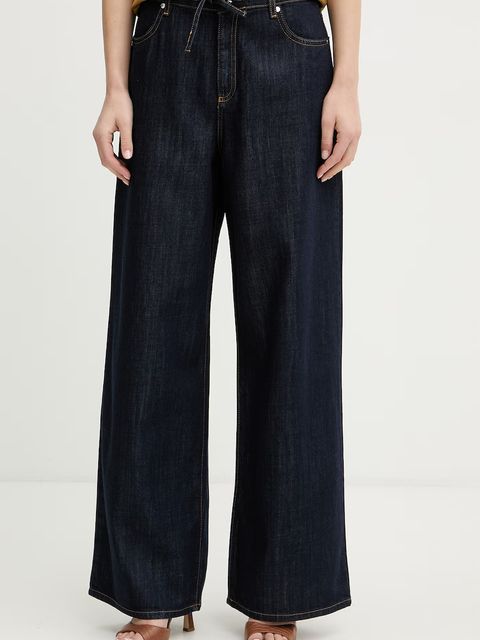 Trussardi jeansy wide leg damskie - zdjęcie produktu nr 1