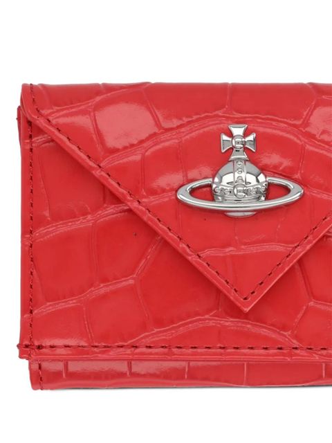 Vivienne Westwood croc-effect orb wallet - Red - zdjęcie produktu nr 2