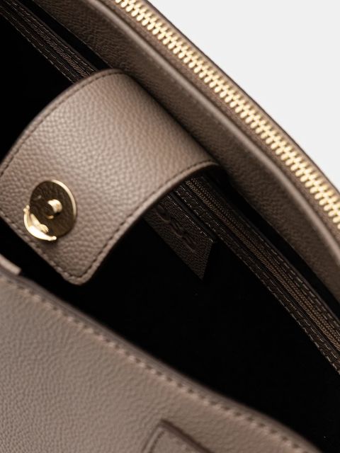 BOSS torebka skórzana kolor brązowy 50547714