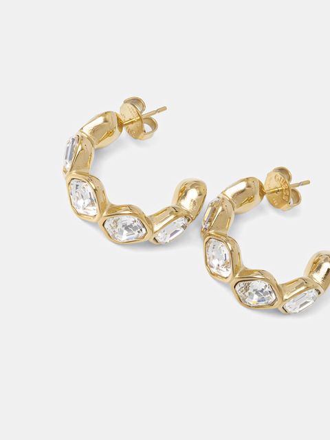 Guess kolczyki damskie ze stali nierdzewnej z kryształem MAMOUNIA - zdjęcie produktu nr 1