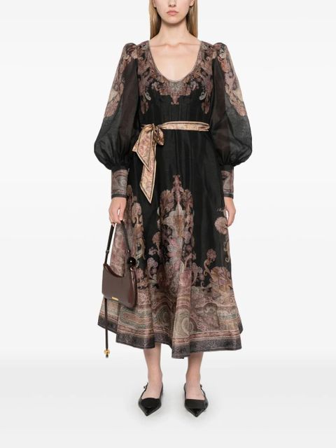 ZIMMERMANN Illustration Structured maxi dress - Black - zdjęcie produktu nr 2