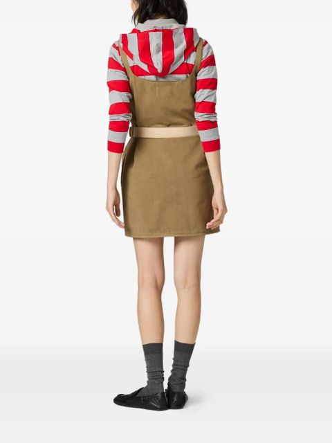 Miu Miu mini scoop-neck dress - Brown